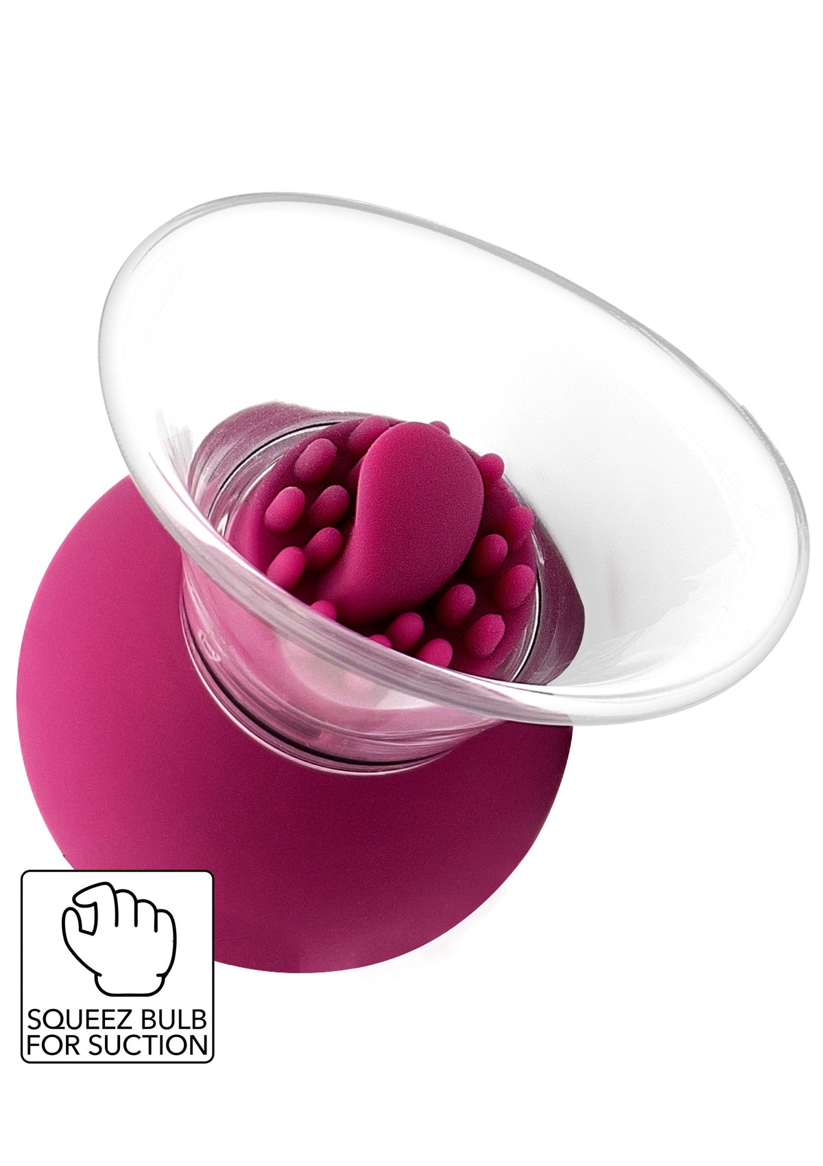 Pompe à tétons et clitoris vibrante et rotative