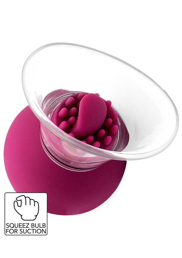Pompe à tétons et clitoris vibrante et rotative