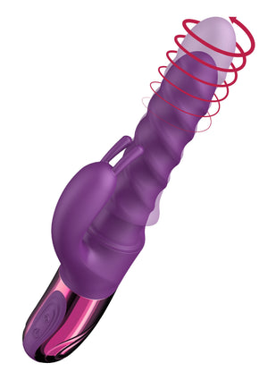 Vibromasseur rabbit spiralé