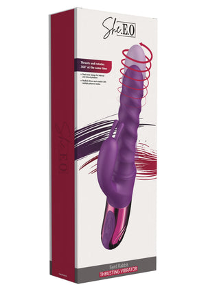 Vibromasseur rabbit spiralé