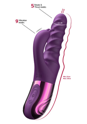 Vibromasseur rabbit spiralé