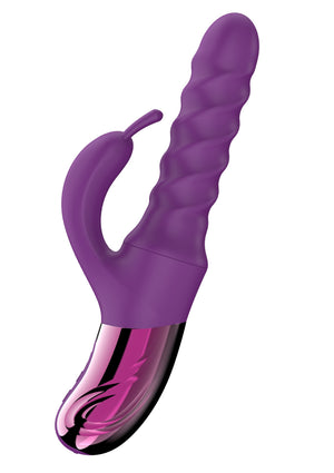 Vibromasseur rabbit spiralé