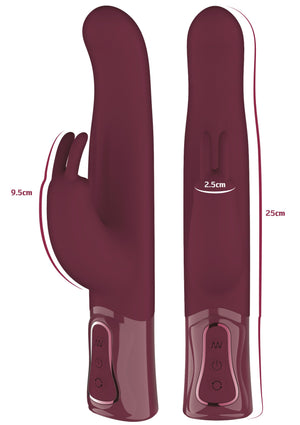 Vibromasseur lapin épais rotatif et vibrant