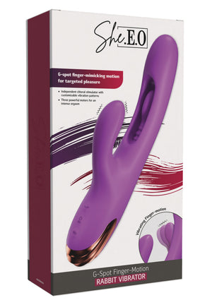 Vibromasseur lapin point G à mouvement de doigt