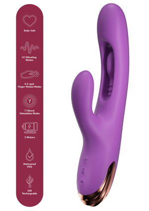 Vibromasseur lapin point G à mouvement de doigt
