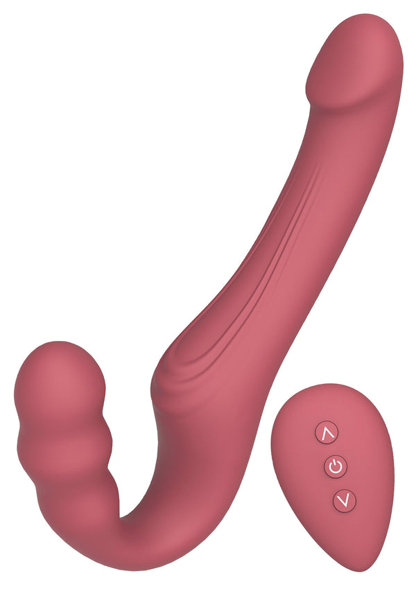 Strap-on sans harnais vibrant