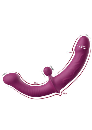 Vibromasseur pour couple point G à double extrémité