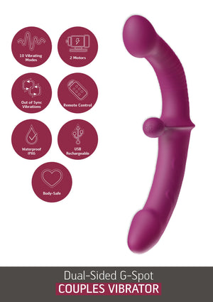 Vibromasseur pour couple point G à double extrémité
