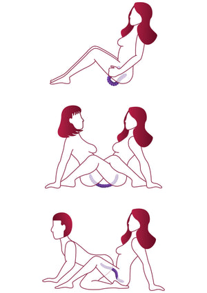Vibromasseur pour couple flexible à double extrémité