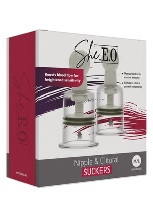 Ventouses tétons et clitoris M/L