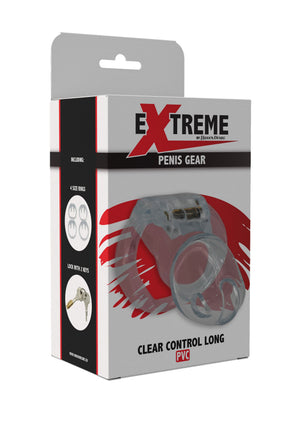 Cage de chasteté Clear Control longue