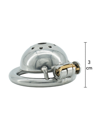 Cage de chasteté Cock Vault en acier inoxydable X-courte