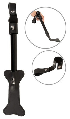 Leather Paddle Dog Bone
