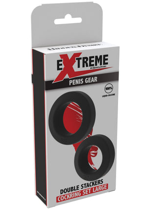 Set de 2 anneaux péniens empilables Double Stackers - taille L