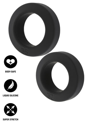 Set de 2 anneaux péniens empilables Double Stackers - taille L
