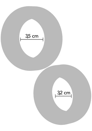 Set de 2 anneaux péniens empilables Double Stackers - taille L