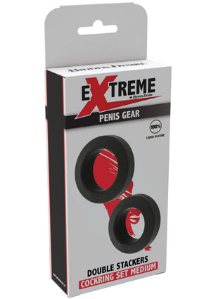 Set de 2 anneaux péniens empilables Double Stackers - taille M
