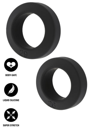 Set de 2 anneaux péniens empilables Double Stackers - taille M