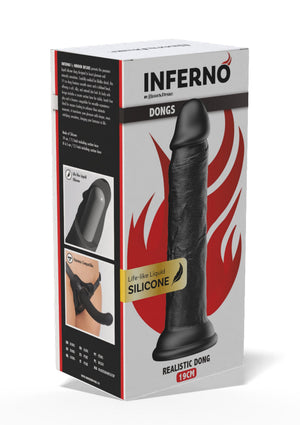 Gode réaliste en silicone liquide 19 cm