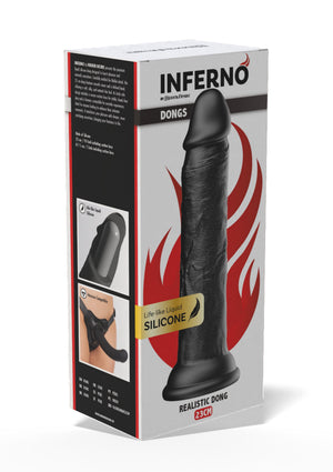 Gode réaliste en silicone liquide 23 cm