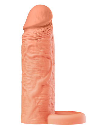 Gaine de pénis à anneau en silicone liquide 15 cm