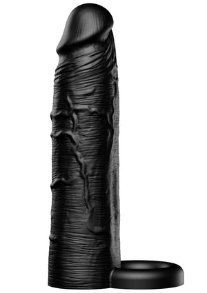 Gaine de pénis à anneau en silicone liquide 18 cm