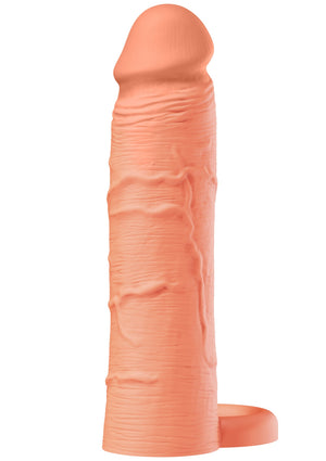 Gaine de pénis à anneau en silicone liquide 18 cm