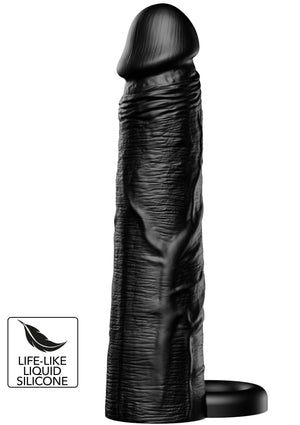 Gaine de pénis à anneau en silicone liquide 20 cm