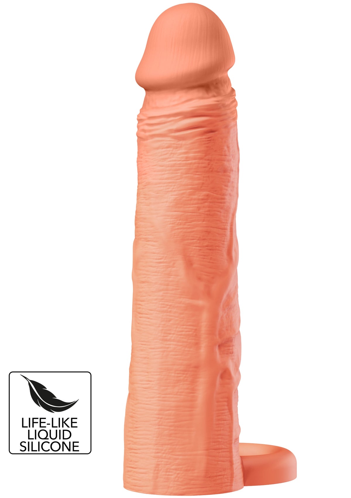 Gaine de pénis à anneau en silicone liquide 20 cm