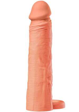 Gaine de pénis à anneau en silicone liquide 20 cm