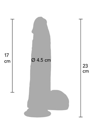 Gode ultra réaliste en silicone 21 cm