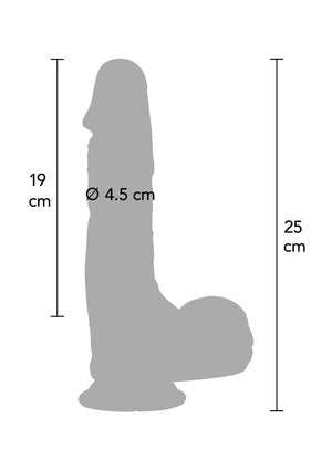 Gode ultra réaliste en silicone 23 cm