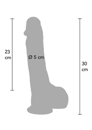 Gode ultra réaliste en silicone 28 cm