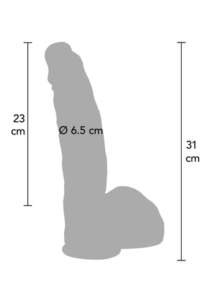 Gode ultra réaliste en silicone 29 cm