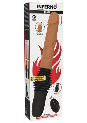 Vibromasseur réaliste à va-et-vient double