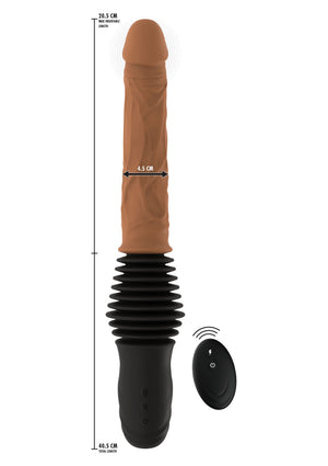 Vibromasseur réaliste à va-et-vient double