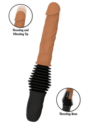 Vibromasseur réaliste à va-et-vient double