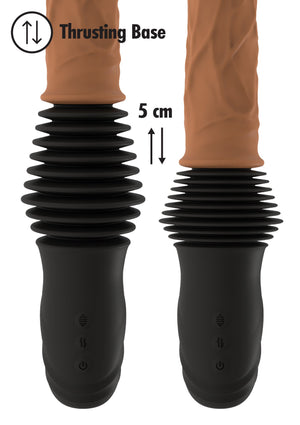 Vibromasseur réaliste à va-et-vient double