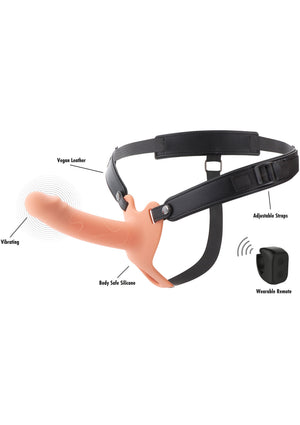 Gaine creuse vibrante silicone 16 cm