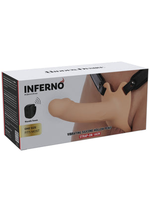 Gaine creuse vibrante silicone 16 cm