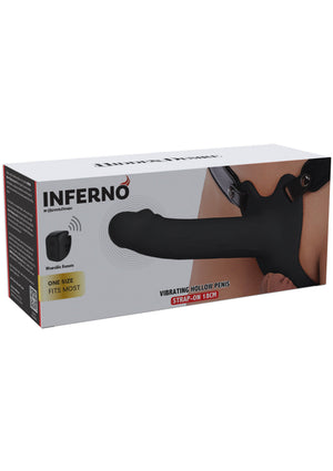 Gaine creuse vibrante silicone 18 cm