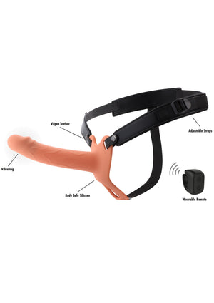 Gaine creuse vibrante silicone 18 cm