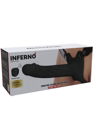 Gaine creuse vibrante silicone 20 cm