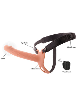 Gaine creuse vibrante silicone 20 cm