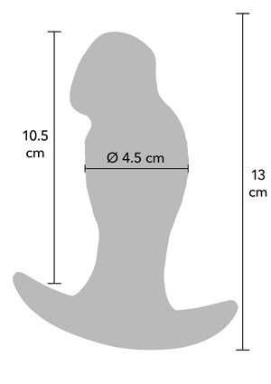 Plug anal réaliste en silicone liquide 13 cm