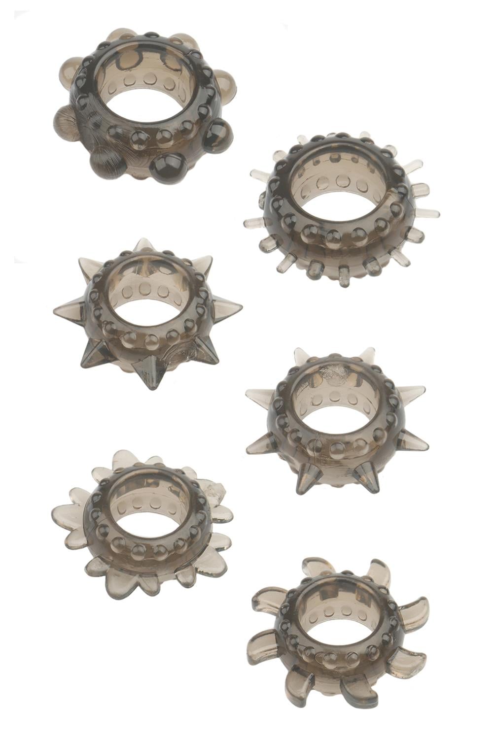 MENZSTUFF 6PC STRETCHABLE RING SET