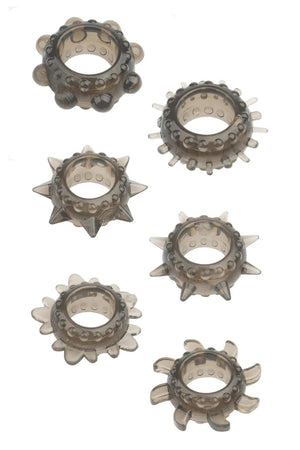 MENZSTUFF 6PC STRETCHABLE RING SET