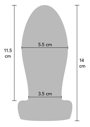 Plug dilatateur anal lourd en silicone liquide - taille M
