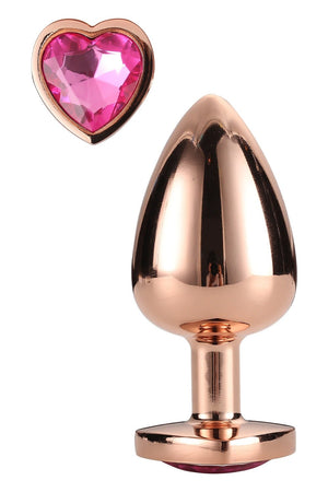 GLEAMING LOVE ROSE GOLD PLUG SMALL