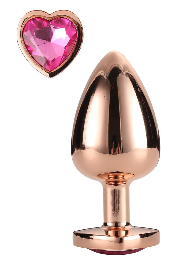GLEAMING LOVE ROSE GOLD PLUG SMALL